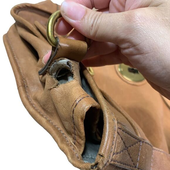 Fossil Vintage Reissue Light Brown Leather Messenger Bag‎ - Picture 12 of 15